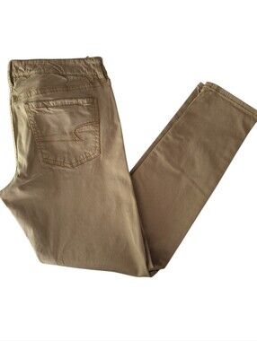 American Eagle Outfitters Women's Jeggings in Tan Size 10